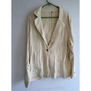 Free People Cream Tunic Top